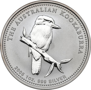 reverse: Australia.  Elizabeth II (1952 -). Dollar 2005 (1 oz 999 silver)