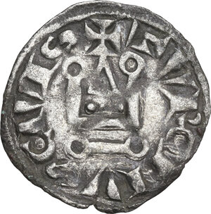 reverse: France.  Louis IX (Saint Louis) (1226–1270).. AR Denier. Tours mint. Struck circa 1245/50-1270