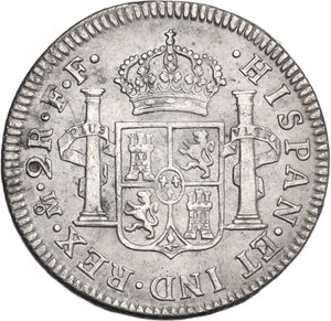 reverse: Mexico.  Charles III (1759-1788). 2 reales 1781 F F