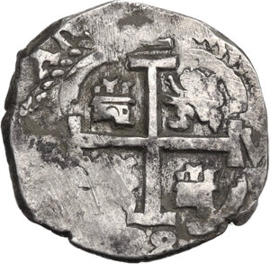 obverse: Peru .  Carlos II (1665-1700).. 2 reales 1688, double date, Lima mint
