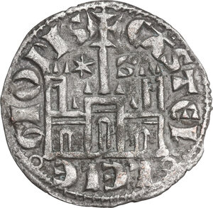 reverse: Spain.  Sancho IV el Bravo (the Brave) (1284-1295). . BI Cornado o Dinero noven. Cuenca mint