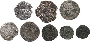 obverse: Interessante insieme di otto (8) monete medievali