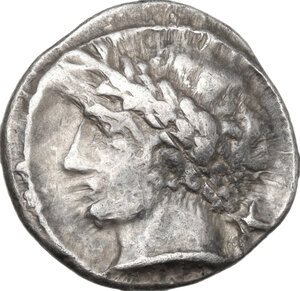 obverse: Etruria, Populonia. AR 10-Asses, 3rd century BC