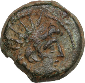 obverse: Seleucid Kings.  Antiochos VIII (121-97 BC).. AE18 mm. Antioch, year 192 (121/0)