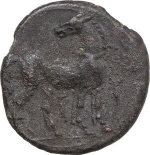 reverse: Zeugitania, Carthage. AE Shekel. Second Punic War, c. 215-201 BC