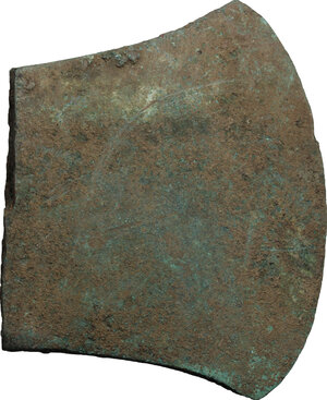 reverse: Aes Premonetale. Aes Formatum. . AE axe, probably a pre-monetary item. Central Italy, 6th-4th century BC