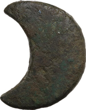 reverse: Aes Premonetale. Aes Formatum. . AE crescent-shaped Cast Ingot. Etruria (?), 8th-4th century BC