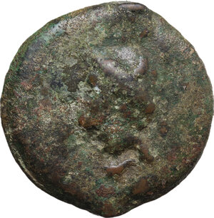 reverse: Dioscuri/ Mercury series.. AE Cast Semis, c. 280-276 BC
