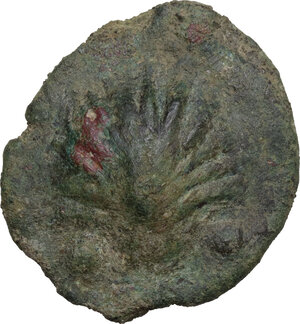 obverse: Mercury/Dioscuri series.. AE Cast Sextans, c. 280 BC