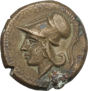 obverse: Anonymous. AE Half Unit, Neapolis mint(?), after 276 BC