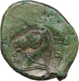 reverse: Anonymous.. AE Half Unit, Neapolis mint(?), after 276 BC