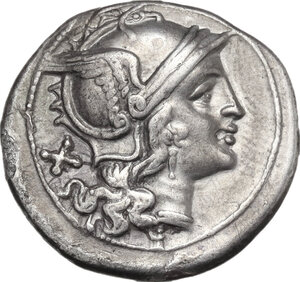 obverse: Anonymous. AR Denarius, uncertain Campanian mint (Capua?), 209 BC