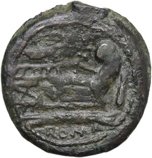 reverse: Unofficial issue. AE Cast (?) As, central Italy(?) late 3rd-early 2nd centuries BC