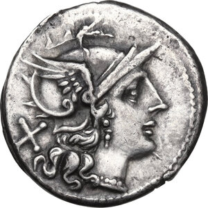 obverse: Rudder series. AR Denarius, uncertain Campanian mint (Capua?), 205 BC