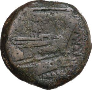 reverse: L. Mamilius.. AE As, 189-180 BC