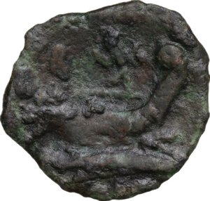 reverse: L. Mamilius.. AE Quadrans, c. 189-180 BC