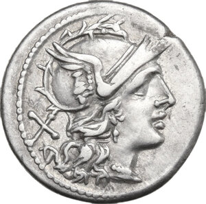 obverse: Matienus.. AR Denarius, 179-170 BC