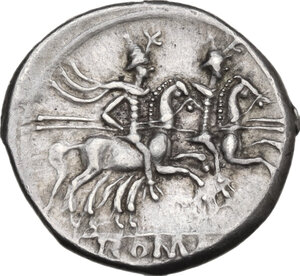 reverse: Anonymous. AR Denarius, uncertain Spanish mint (Tarraco?), 202 BC