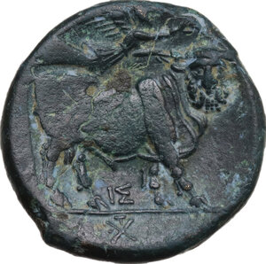 reverse: Central and Southern Campania, Neapolis. AE 20.5 mm. 275-250 BC