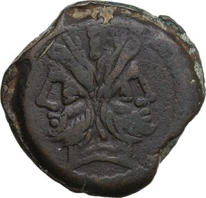 obverse: C. Papirius Turdus.. AE As, c. 169-158 BC