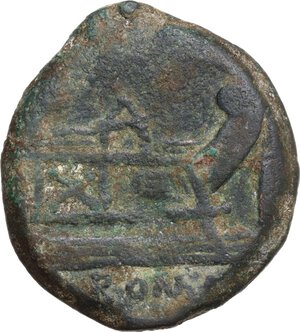 reverse: Anonymous.. AE As, 157-156 BC