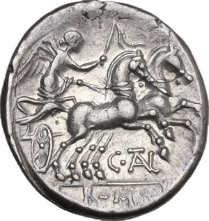 reverse: C. Thalna.. AR Denarius, 154 BC