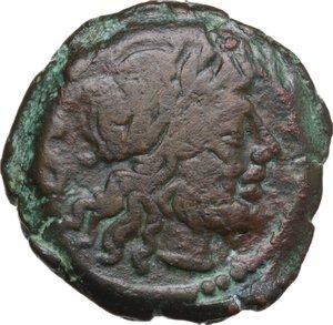 obverse: P. Sula. AE Semis, c. 151 BC