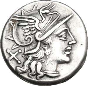 obverse: Pinarius Natta.. AR Denarius, 149 BC