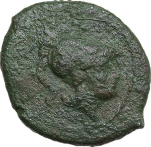 obverse: Eastern Italy, Akudunniad. AE Obol, c. 260-250 BC