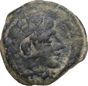 obverse: C. Terentius Lucanus. AE Quadrans, 147 BC