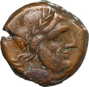 obverse: C. Augurinus.. AE Semis, 135 BC