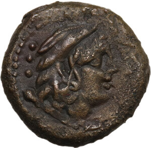obverse: M. Fabrinius. AE Quadrans, 132 BC