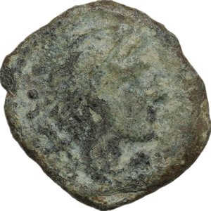 obverse: M. Caecilius Q. f. Q. n. Metellus. AE Quadrans, c. 127 BC