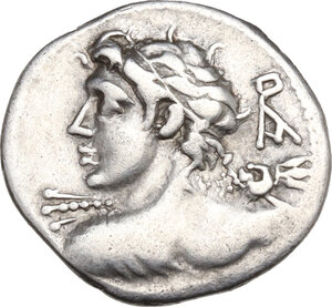 obverse: Lucius Caesius.. AR Denarius, 112-111 BC