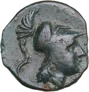 obverse: Northern Apulia, Arpi. AE 14 mm, c. 215-212 BC