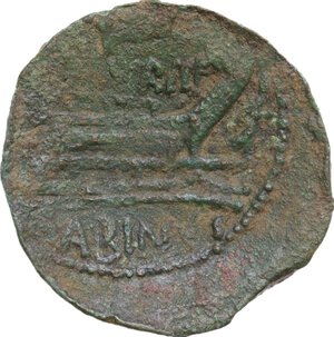 reverse: L. Titurius L.f. Sabinus.. AE As, 89 BC