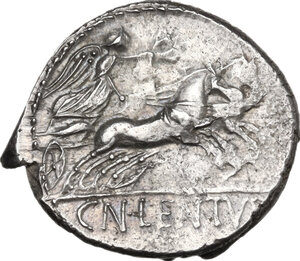 reverse: Cn. Lentulus Clodianus.. AR Denarius, 88 BC
