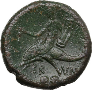 reverse: Southern Apulia, Brundisium. AE Biunx, c. 215 BC