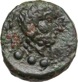 obverse: Southern Apulia, Brundisium. AE Teruncius, 2nd century