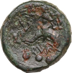 reverse: Southern Apulia, Brundisium. AE Teruncius, 2nd century