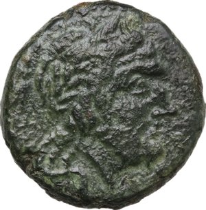 obverse: Southern Apulia, Brundisium. AE Teruncius, 2nd century