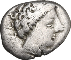 obverse: Cisalpine Gaul, Insubres. AR Tetrobol. Imitating Massalia, c. 2nd century BC