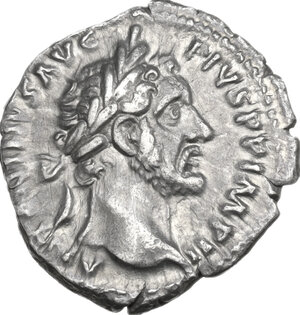 obverse: Antoninus Pius (138-161).. AR Denarius, 156-157 AD