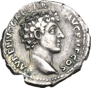 reverse: Antoninus Pius  (138-161) and Marcus Aurelius Caesar. AR Denarius, Rome mint, 141-143 AD
