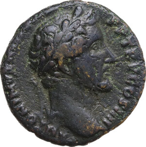 obverse: Antoninus Pius (138-161).. AE As, Rome mint, 145-161 AD