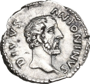 obverse: Antoninus Pius (Divus, after 161 AD).. AR Denarius, struck under M. Aurelius