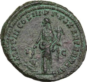 reverse: Marcus Aurelius (161-180).. AE As, c. 175-176 AD