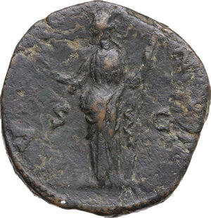 reverse: Lucilla, wife of Lucius Verus (died 183 AD).. AE Sestertius, struck under Marcus Aurelius
