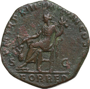 reverse: Commodus (177-192).. AE Sestertius, 186-187 AD