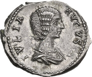 obverse: Julia Domna (died 217 AD).. AR Denarius, 196-211 AD